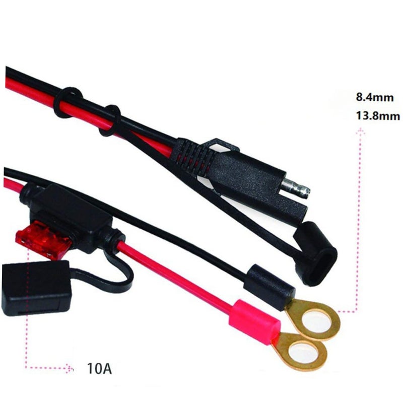 Cabilock SAE To Ring Connector Extension Cord High Temperature Resistant 1 Piece - Image 4